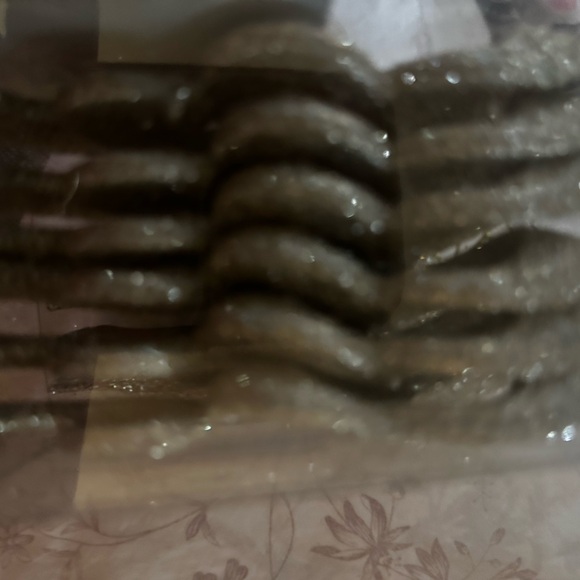 Rachel Zoe Gold Glitter Bow 4” Christmas Tree Ornaments Set of 6 NEW IN BOX - Picture 7 of 8